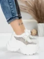 Pantofi Sport Dama cu Platforma 0897-36 WHITE | MEI