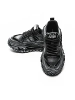 Pantofi Sport Barbati din piele naturala 95932 BLACK | ADVANCER