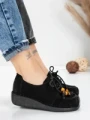 Pantofi Casual Dama din piele naturala 2553 BLACK | FORMATIONE