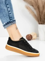 Pantofi Sport Dama din piele naturala 2501-1 BLACK | ADVANCER