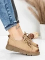Pantofi Casual Dama din piele naturala 556 APRICOT | FORMATIONE