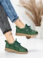 Pantofi Casual Dama din piele naturala 886 GREEN | FRANCO GERARDO