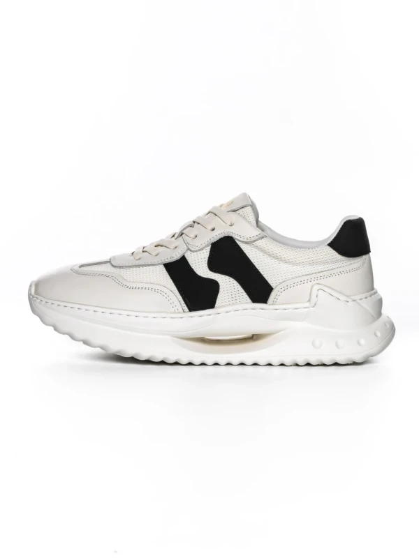 Pantofi Sport Barbati din piele naturala 69025 BLACK | ADVANCER