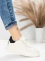 Pantofi Sport Dama din piele naturala FP26309 WHITE-BLACK | ADVANCER