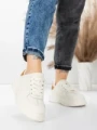 Pantofi Sport Dama din piele naturala FP26309 WHITE-APRICOT | ADVANCER