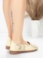 Balerini Dama din piele naturala 355-2 YELLOW | ADVANCER