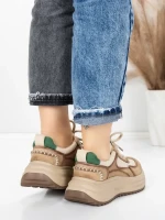 Pantofi Sport Dama din piele naturala 572103 GREEN | FRANCO GERARDO