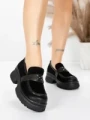 Pantofi Casual Dama din piele naturala 10827 BLACK | FORMAZIONE