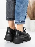 Pantofi Casual Dama din piele naturala 10829 BLACK | FORMAZIONE