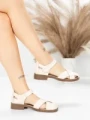 Sandale Dama din piele naturala 9305-90 CREAM | ADVANCER