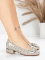 Balerini Dama din piele naturala 2321-90 GREY | ADVANCER