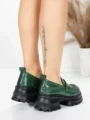 Pantofi Casual Dama din piele naturala 8307 GREEN | ADVANCER