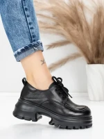 Pantofi Casual Dama din piele naturala 8305 BLACK | ADVANCER