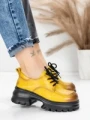 Pantofi Casual Dama din piele naturala 8305 YELLOW | ADVANCER