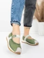 Pantofi Casual Dama din piele naturala KM9205 GREEN | ADVANCER