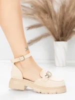 Pantofi Casual Dama 5H59 BEIGE | MEI