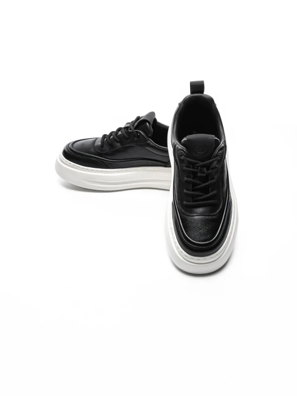 Pantofi Sport Barbati din piele naturala 5312 BLACK | ADVANCER