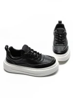 Pantofi Sport Barbati din piele naturala 5312 BLACK | ADVANCER