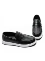 Pantofi Casual Barbati din piele naturala 10135 BLACK | ADVANCER