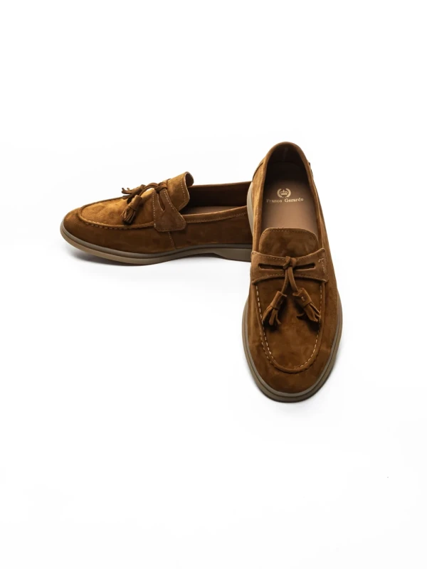 Mocasini Barbati din piele naturala 25891 BROWN | FRANCO GERARDO