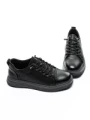 Pantofi Sport Barbati din piele naturala W27019 BLACK | ADVANCER