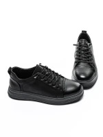 Pantofi Sport Barbati din piele naturala W27019 BLACK | ADVANCER