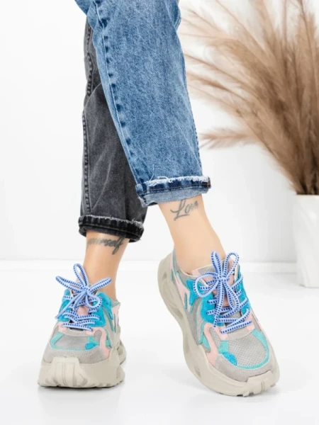 Pantofi Sport Dama din piele naturala 36823-1 GREEN | ADVANCER