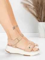 ženski sandali iz pravega usnja 036 Breskev | Advancer