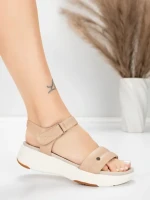 ženski sandali iz pravega usnja 036 Breskev | Advancer