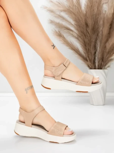 ženski sandali iz pravega usnja 037 Breskev | Advancer