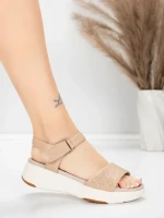 ženski sandali iz pravega usnja 037 Breskev | Advancer