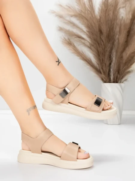 ženski sandali iz pravega usnja 1028 Breskev | Advancer