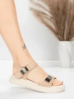 ženski sandali iz pravega usnja 1028 Breskev | Advancer