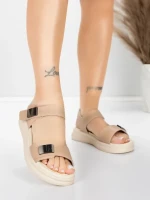 ženski sandali iz pravega usnja 1028 Breskev | Advancer