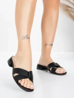 ženski sandali iz pravega usnja 103 Črna | Advancer