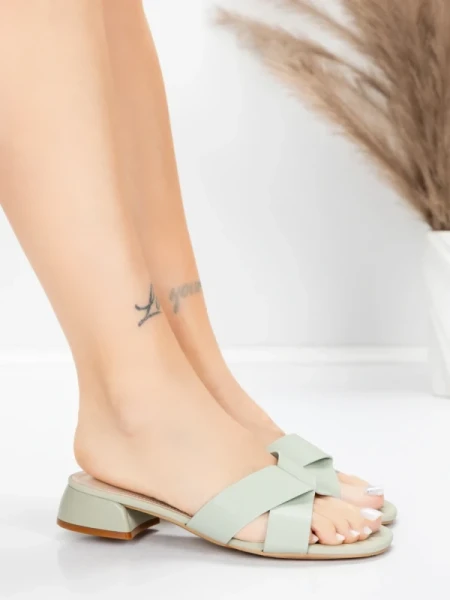 ženski sandali iz pravega usnja 103 Zelena | Advancer