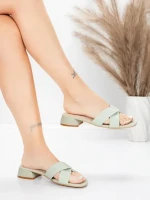 ženski sandali iz pravega usnja 103 Zelena | Advancer