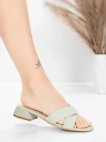 ženski sandali iz pravega usnja 103 Zelena | Advancer