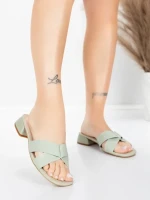 ženski sandali iz pravega usnja 103 Zelena | Advancer