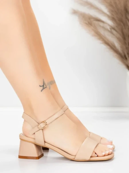 ženski sandali iz pravega usnja 22396 Breskev | Advancer