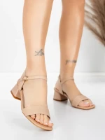 ženski sandali iz pravega usnja 22396 Breskev | Advancer