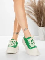 Ženski športni copati iz naravnega usnja 227802 Zelena | Advancer