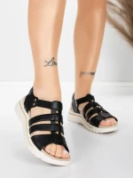 ženski sandali iz pravega usnja 3FR035 Črna | Advancer