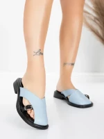 ženski copati z nizkim podplatom 5GS63 Modra | Mei