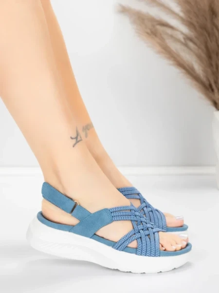 Ženski sandali s platformo 5GS67 Modra | Mei