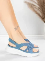 Ženski sandali s platformo 5GS67 Modra | Mei
