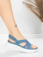 Ženski sandali s platformo 5GS67 Modra | Mei