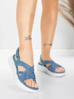 Ženski sandali s platformo 5GS67 Modra | Mei