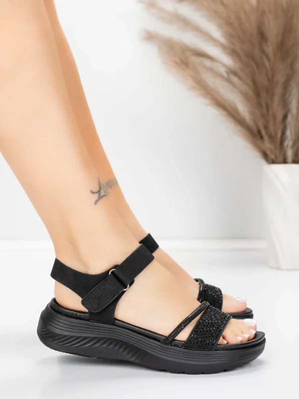 Ženski sandali s platformo 5GS68 Črna | Mei