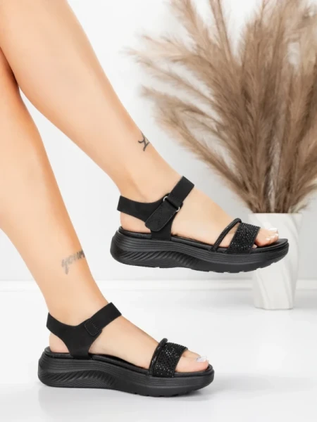 Ženski sandali s platformo 5GS68 Črna | Mei